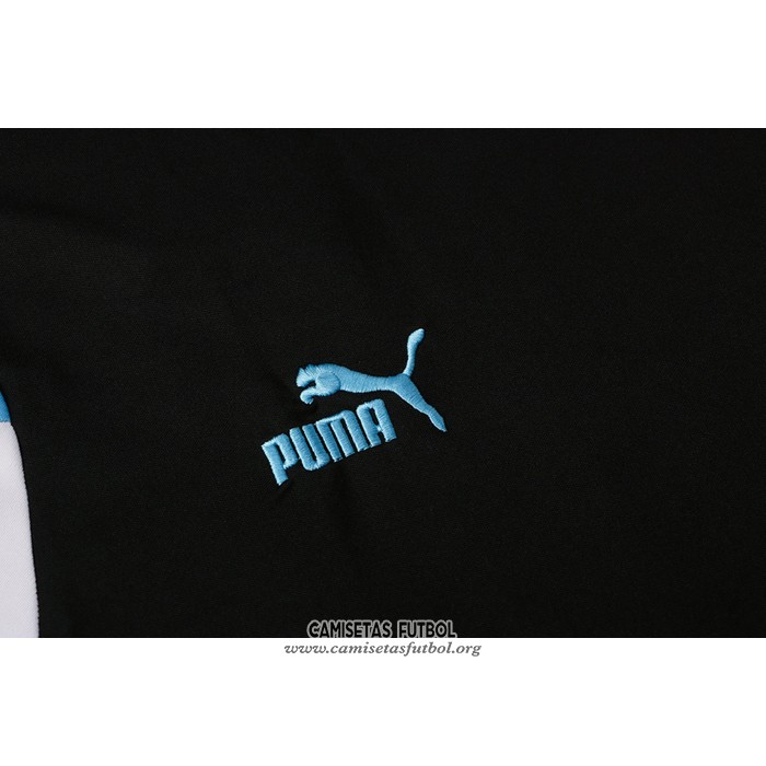 Chandal del Olympique Marsella Manga Corta 2021/2022 Negro